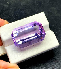 NATURAL PURPLE AMETHYST LOOSE GEMSTONE - 39.20 CTS , 26*17*12 MM
