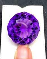 NATURAL PURPLE AMETHYST CUT GEMSTONE - 39.50 CTS , 23*23*15 MM