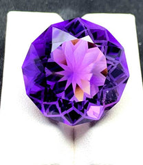 NATURAL PURPLE AMETHYST CUT GEMSTONE - 39.50 CTS , 23*23*15 MM