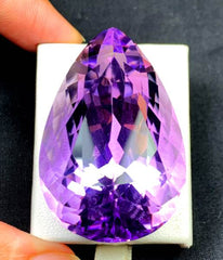NATURAL PURPLE AMETHYST CUT STONE FROM AFGHANISTAN - 128.40 CTS , 43*27*22 MM