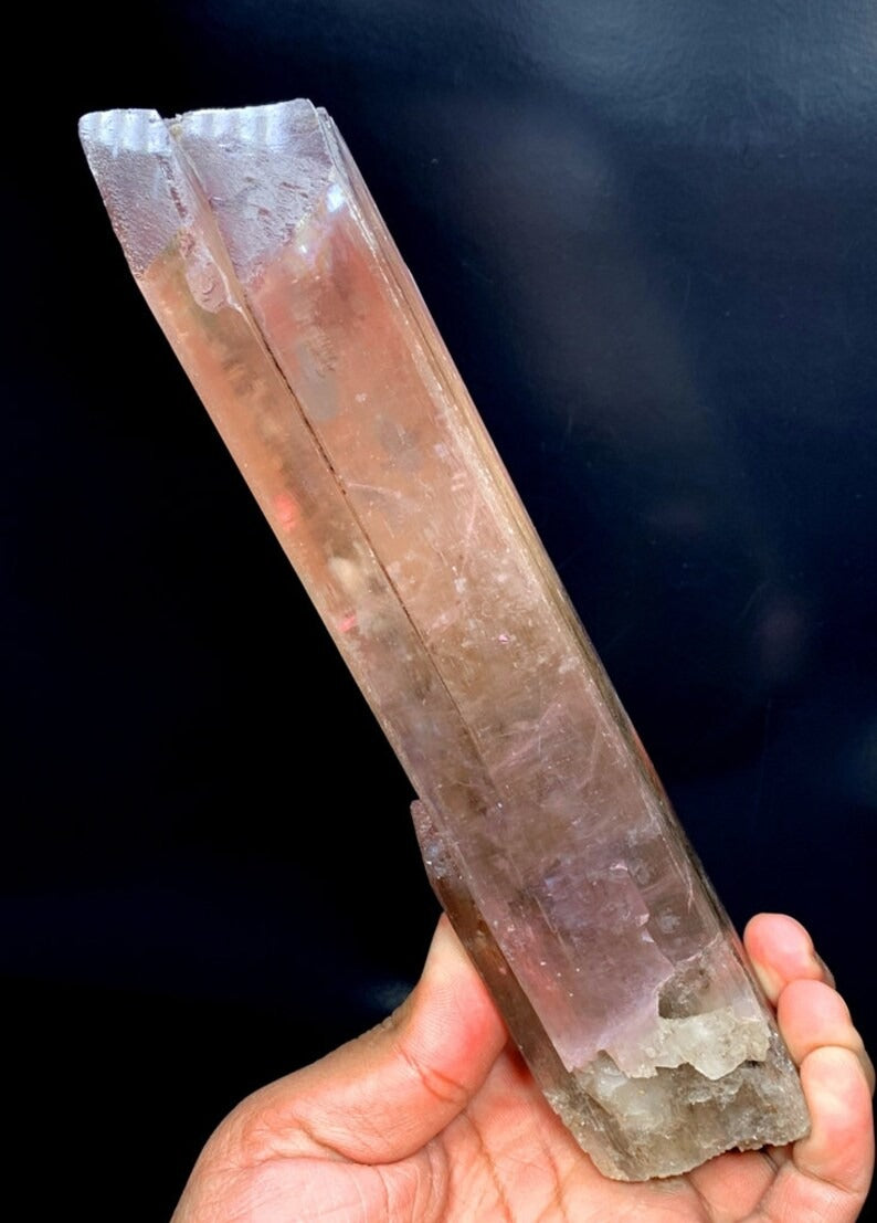Natural Pink Color Double Terminated Kunzite Crystal, Kunzite Gemstone, Kunzite Specimen, Kunzite Crystal from Afghanistan - 1345 gram