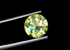 Round Cut Full Fire Yellow Sphene Gemstone, Great Dispersion Sphene Gemstone, Loose Gemstone - 4.15 CT