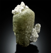 Museum Grade Herderite Crystal with Mica, Natural Herderite, Herderite Specimen from Skardu Pakistan - 90 g , 61*34 mm