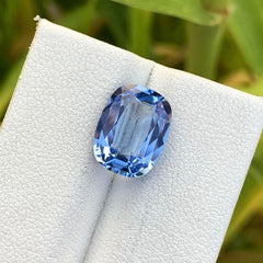 Brazilian Aquamarine Loose Gemstone For Anniversary Ring, Faceted Aquamarine Gemstone, Santa Maria Blue Aquamarine Cut Stone, 3.5 CT