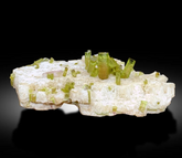 Watermelon Tourmaline Crystals on Feldspar from Afghanistan - 146 gram