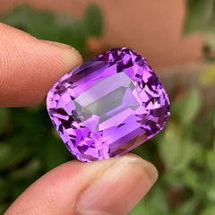 Deep Purple Amethyst Stone For Jewelry Making, Faceted Amethyst Gemstone