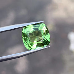Natural Peridot Loose Stone For Ring, Apple Green Peridot Gemstone, 4.75 CT