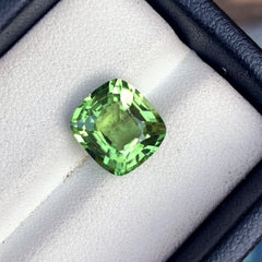 Natural Peridot Loose Stone For Ring, Apple Green Peridot Gemstone, 4.75 CT