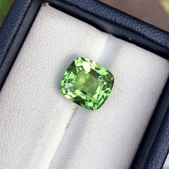 Natural Peridot Loose Stone For Ring, Apple Green Peridot Gemstone, 4.75 CT
