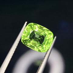 Natural Peridot Gemstone For Ring Making, Burma Peridot Loose Stone, 4.4 CT
