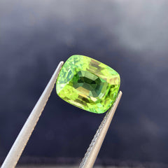 Natural Peridot Gemstone For Ring Making, Burma Peridot Loose Stone, 4.4 CT