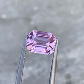 Lilac Pink Kunzite Loose Stone For Ring, Emerald Kunzite Gemstone, 4.50 CT