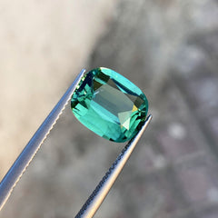 Deep Green Tourmaline Loose Gemstone For Ring, Flawless Tourmaline, 4.4 CT
