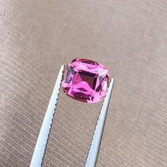 Pink Tourmaline Gemstone For Ring, Faceted Tourmaline Loose Stone, 1.65 CT