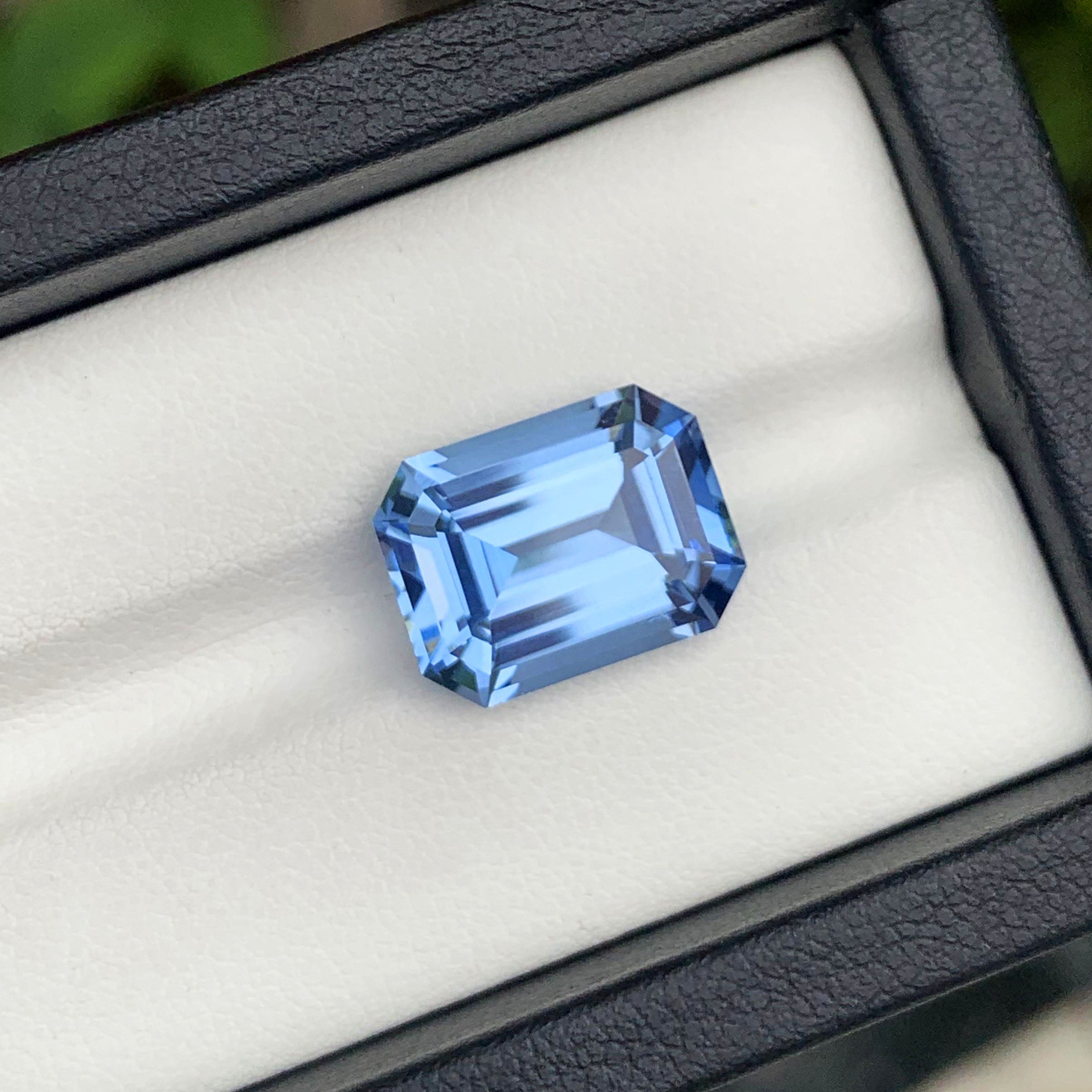 Flawless Aquamarine Gemstone, Blue Aquamarine Ring Stone, Emerald Cut Aquamarine Loose Stone, Santa Maria Aquamarine, 8.95 CT