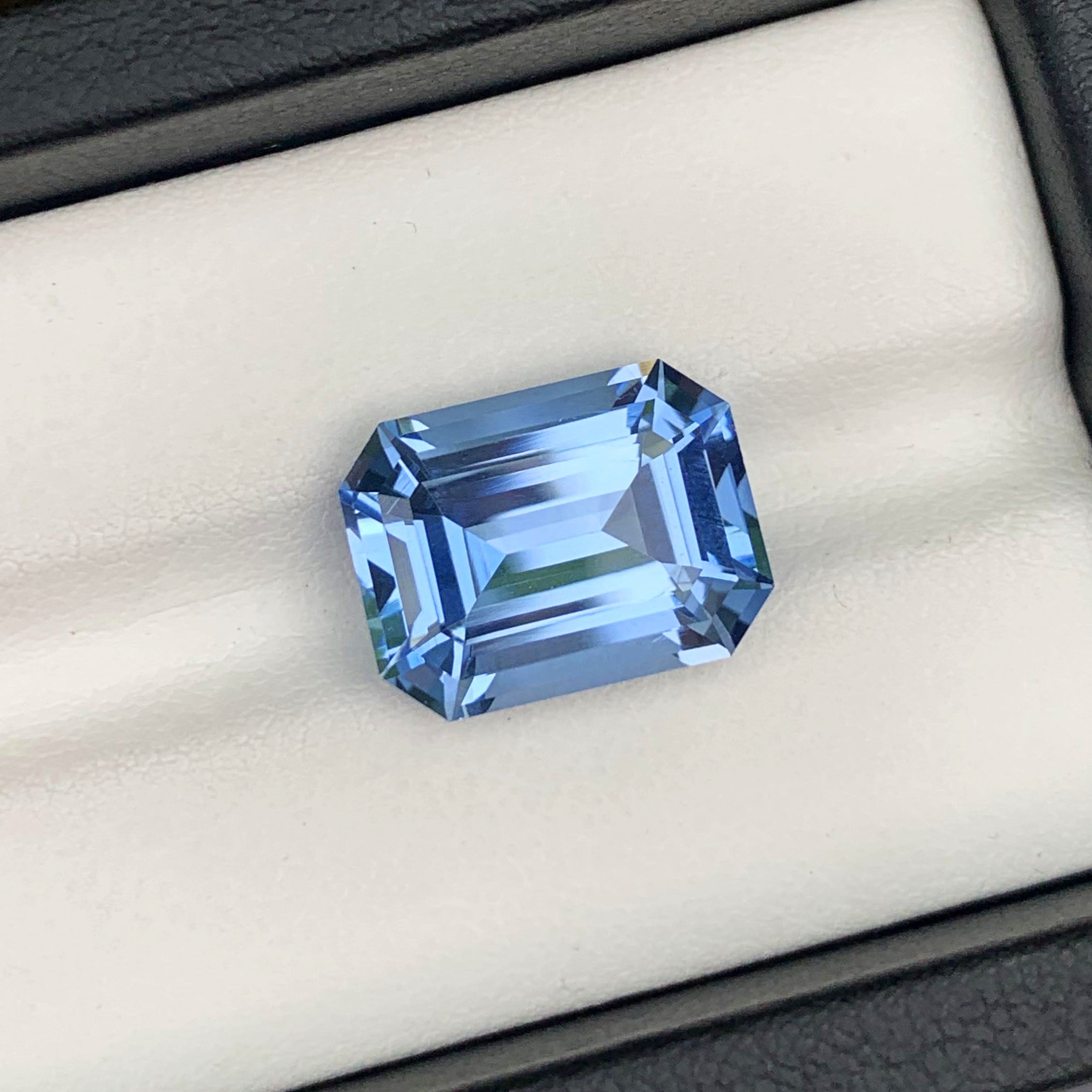 Flawless Aquamarine Gemstone, Blue Aquamarine Ring Stone, Emerald Cut Aquamarine Loose Stone, Santa Maria Aquamarine, 8.95 CT