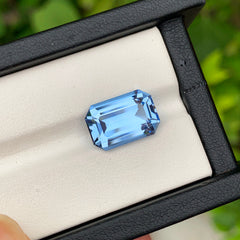 Blue Aquamarine Loose Gemstone, Emerald Cut Aquamarine Gemstone, Flawless Aquamarine Stone, Santa Maria Aquamarine Ring Stone, 7.05 CT