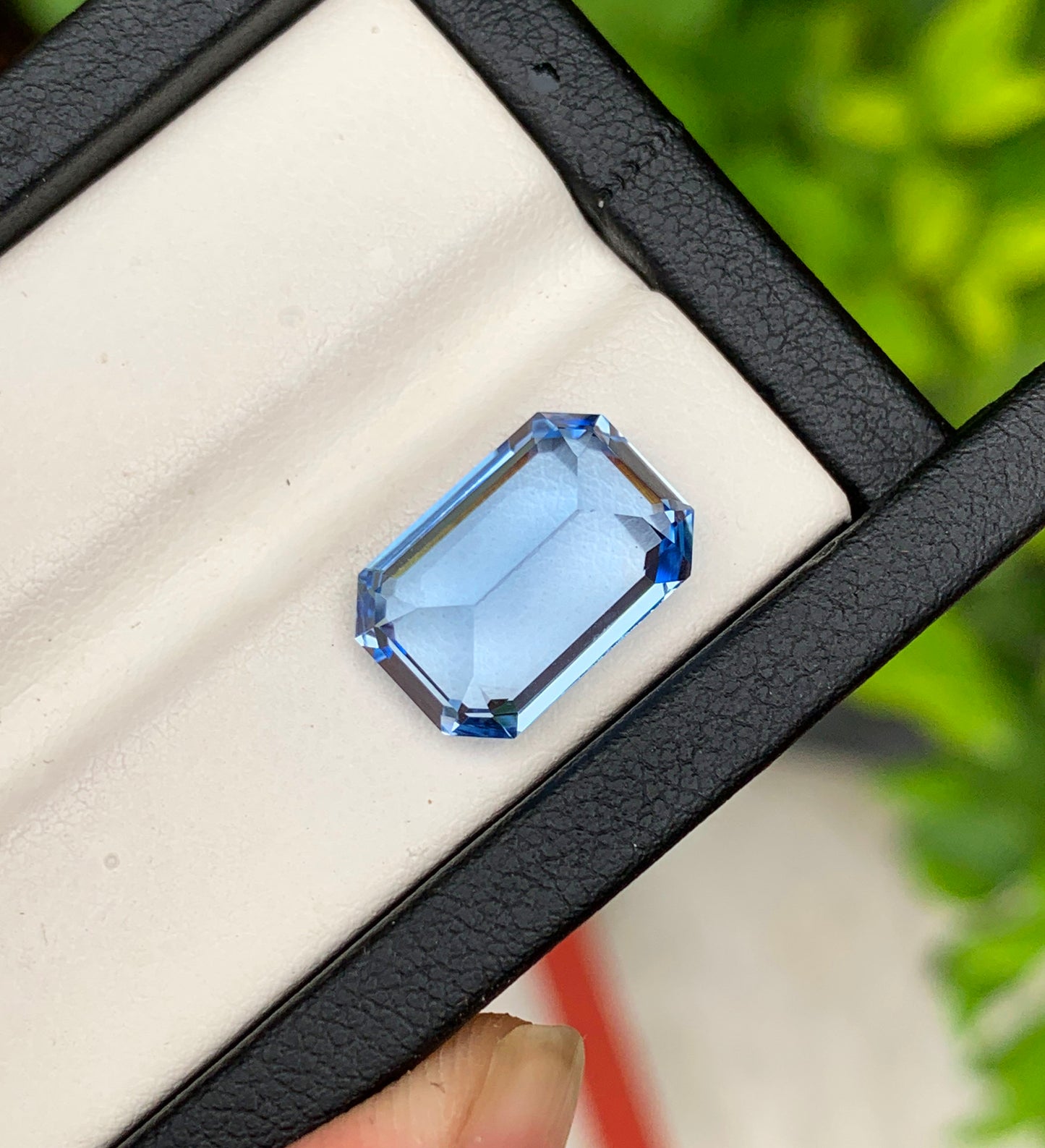 Blue Aquamarine Loose Gemstone, Emerald Cut Aquamarine Gemstone, Flawless Aquamarine Stone, Santa Maria Aquamarine Ring Stone, 7.05 CT