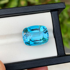 Swiss Blue Topaz Gemstone For Jewelry, Flawless Topaz Loose Gemstone, Natural Topaz Jewelry Stone, 23.10 CT