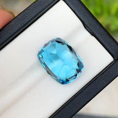 Swiss Blue Topaz Gemstone For Jewelry, Flawless Topaz Loose Gemstone, Natural Topaz Jewelry Stone, 23.10 CT