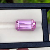 Lilac Kunzite Gemstone, Emerald Cut Kunzite Ring Stone, Flawless Kunzite Loose Gemstone For Jewelry Making, Natural Kunzite Stone, 21.05 CT