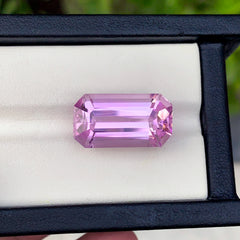 Lilac Kunzite Gemstone, Emerald Cut Kunzite Ring Stone, Flawless Kunzite Loose Gemstone For Jewelry Making, Natural Kunzite Stone, 21.05 CT