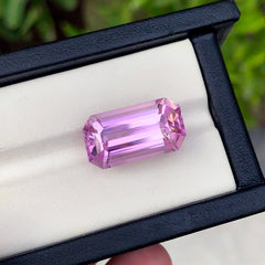 Lilac Kunzite Gemstone, Emerald Cut Kunzite Ring Stone, Flawless Kunzite Loose Gemstone For Jewelry Making, Natural Kunzite Stone, 21.05 CT