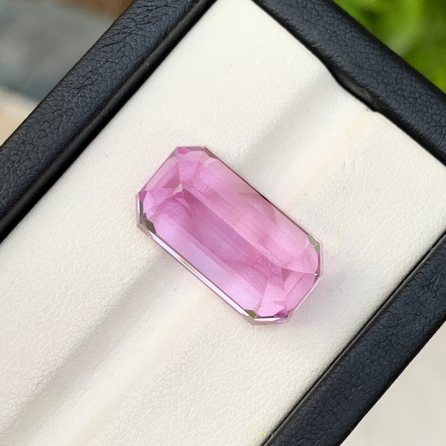 Lilac Kunzite Gemstone, Emerald Cut Kunzite Ring Stone, Flawless Kunzite Loose Gemstone For Jewelry Making, Natural Kunzite Stone, 21.05 CT