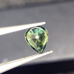 Green Sapphire Ring Stone, Parti Sapphire Gemstone, Montana Sapphire Stone