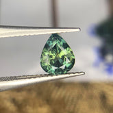 Green Sapphire Ring Stone, Parti Sapphire Gemstone, Montana Sapphire Stone