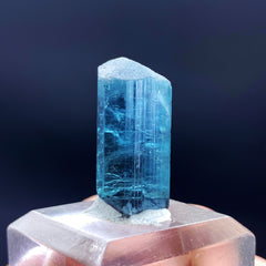 Indicolite Tourmaline Crystal, Blue Tourmaline Pendant Crystal, Raw Tourmaline Stone