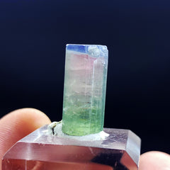 Tri Color Tourmaline Crystal, Raw Tourmaline Gemstone, Watermelon Tourmaline Pendant Stone