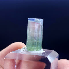 Tri Color Tourmaline Crystal, Raw Tourmaline Gemstone, Watermelon Tourmaline Pendant Stone