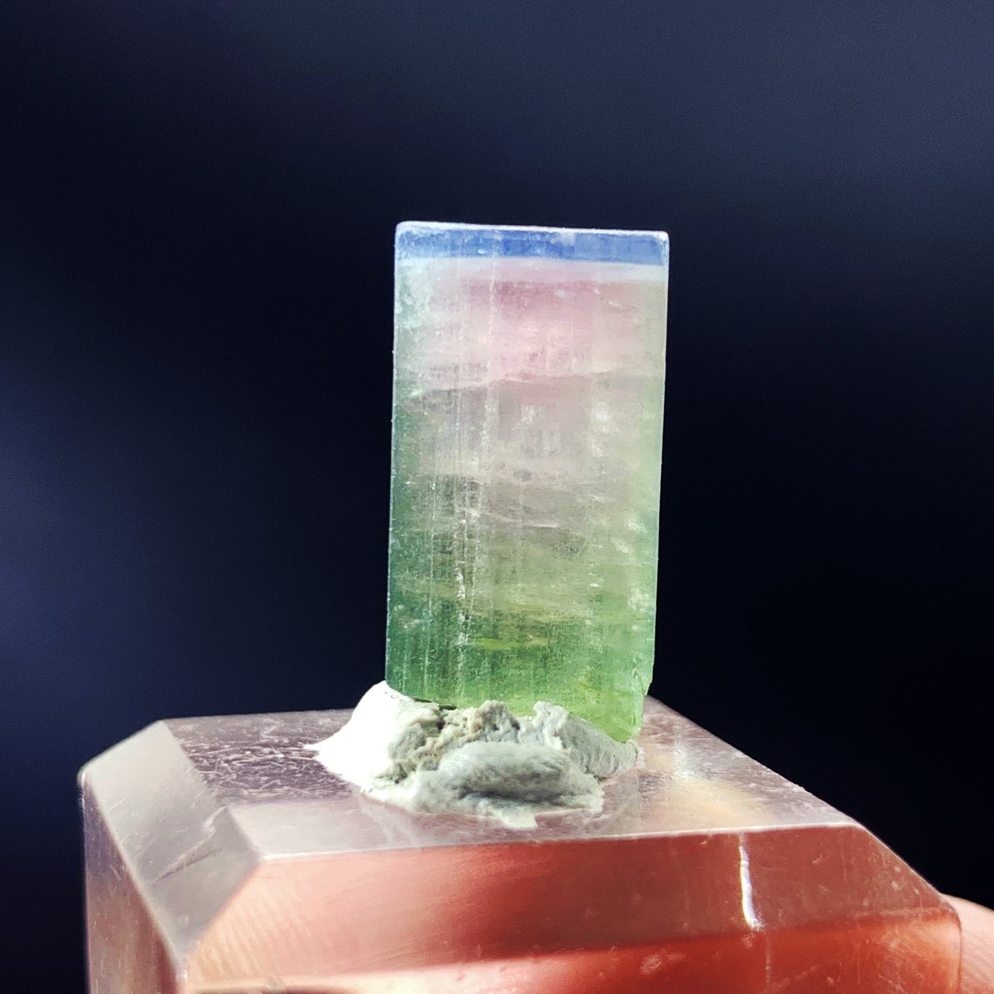 Tri Color Tourmaline Crystal, Raw Tourmaline Gemstone, Watermelon Tourmaline Pendant Stone