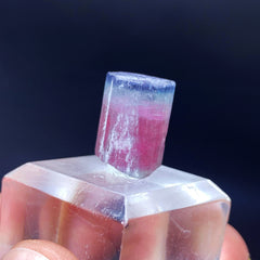 Watermelon Tourmaline Crystal, Raw Tourmaline Gemstone, Blue Cap Tourmaline