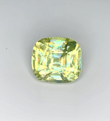 Cusshion Cut Full Fire Yellow Sphene Gemstone, Great Dispersion Sphene Gemstone, Loose Gemstone - 5.70 CT