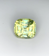 Cusshion Cut Full Fire Yellow Sphene Gemstone, Great Dispersion Sphene Gemstone, Loose Gemstone - 5.70 CT