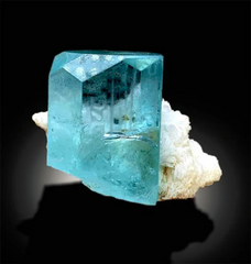 Aquamarine Specimen, Aquamarine Crystal, Tantalite Crystals, Aquamarine with Albite, Top Grade Aquamarine, Mineral Specimen, 104 g
