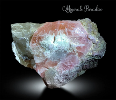 Morganite Crystal with Lepidolite and Quartz, Morganite Specimen, Natural Moranite, Morganite Stone, Pink Lepidolite, Mineral Specimen,2436g