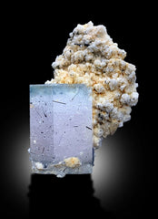 AquaMorganite, Morganite Var Aquaamrine, AquaMorganite With Schorl and Feldspar From Skardu Pakistan - 54 gram