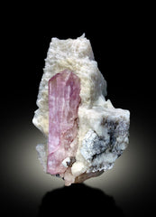 Natural Pink Color Kunzite Crystal on Feldspar, Kunzite Specimen, Raw mineral, Kunzite from Nuristan, Afghanistan - 2010 gram