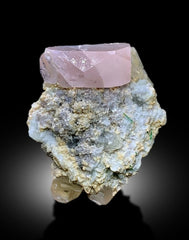 Morganite Specimen with Tourmalines, Pink Lepidolite and Quartz, Morganite Crystal, Tourmaline crystals, Pink Morganite, 170 gram