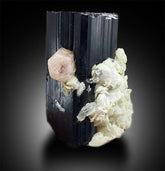 Tourmaline with Fluorapatite and Aquamarine, Combo Specimen, Fine Mineral, Tourmaline Apatite - 140 gram, 58*41*38 mm