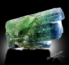 Bicolor Tourmaline Crystal, Bluecap Tourmaline, Natural Tourmaline Crystal, Mineral Specimen, Raw Tourmaline, Tourmaline For Sale, 66g