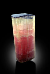 Natural Terminated Tricolor Tourmaline Crystal From Paproke Afghanistan - 118 gram