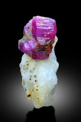 Natural Red Ruby on Matrix Mineral Specimen From Jegdalek Afghanistan - 35 gram