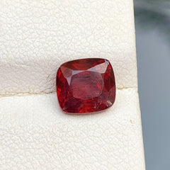 Deep Red Spinel Loose Gemstone, Ruby Red Spinel Gemstone For Ring Making, Faceted Spinel For Jewelry Making, Burma Spinel, 1.8 Carat