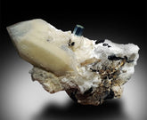 Aquamarine with Quartz, Albite and Schorl, Natural Aquamarine, Aquamarine Crystal, Aquamarine Mineral Specimen from Shigar Pakistan - 1290 g