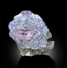 Pink Morganite Specimen, Morganite with Quartz, Morganite with Lepidolite, Morganite Crystals, Pink Lepidolite, Quartz crystals, 459 gram