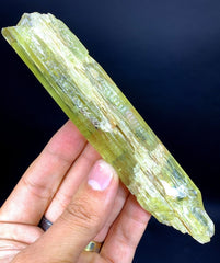 Natural Yellow Color Triphane Kunzite Crystal, Etched Kunzite, Raw Mineral, Crystal Specimen, Kunzite from Afghanistan - 121 gram